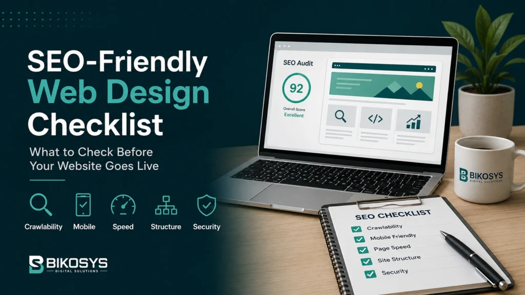 SEO-friendly web design checklist before website launch