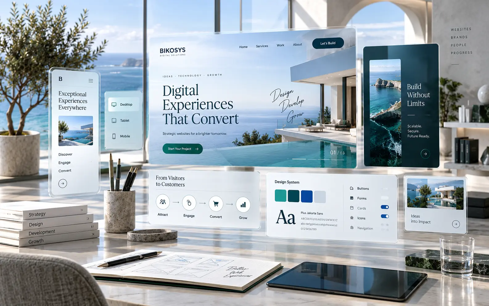 Premium website design and development environment