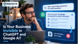 Business owner investigating why ChatGPT cannot find their website.